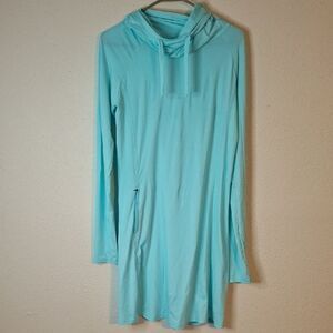 Exofficio active cowl neck pullover hoodie size small